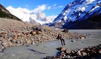 The river crossing seperates day hikers from Patagonia backcountry trekkers